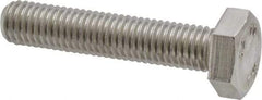 Value Collection - M10x1.50mm Metric Coarse, 50mm Length Under Head Hex Head Cap Screw - Fully Threaded, Grade 18-8 & Austenitic A2 Stainless Steel, Uncoated, 13mm Hex - Americas Industrial Supply
