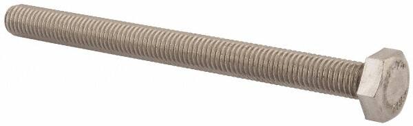 Value Collection - M10x1.50mm Metric Coarse, 120mm Length Under Head Hex Head Cap Screw - Fully Threaded, Grade 18-8 & Austenitic A2 Stainless Steel, Uncoated, 17mm Hex - Americas Industrial Supply