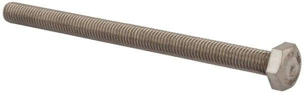 Value Collection - M10x1.50mm Metric Coarse, 140mm Length Under Head Hex Head Cap Screw - Fully Threaded, Grade 18-8 & Austenitic A2 Stainless Steel, Uncoated, 17mm Hex - Americas Industrial Supply