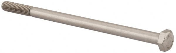Value Collection - M8x1.25mm Metric Coarse, 140mm Length Under Head Hex Head Cap Screw - Partially Threaded, Grade 18-8 & Austenitic A2 Stainless Steel, Uncoated, 13mm Hex - Americas Industrial Supply
