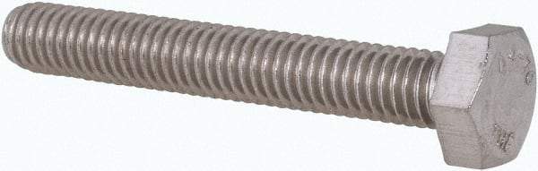Value Collection - M6x1.00mm Metric Coarse, 40mm Length Under Head Hex Head Cap Screw - Fully Threaded, Grade 316 & Austenitic A4 Stainless Steel, Uncoated, 10mm Hex - Americas Industrial Supply