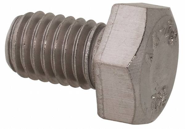 Value Collection - M8x1.25mm Metric Coarse, 12mm Length Under Head Hex Head Cap Screw - Fully Threaded, Grade 316 & Austenitic A4 Stainless Steel, Uncoated, 13mm Hex - Americas Industrial Supply