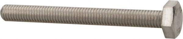 Value Collection - M10x1.50mm Metric Coarse, 90mm Length Under Head Hex Head Cap Screw - Fully Threaded, Grade 316 & Austenitic A4 Stainless Steel, Uncoated, 17mm Hex - Americas Industrial Supply