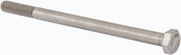 Value Collection - M6x1.00mm Metric Coarse, 90mm Length Under Head Hex Head Cap Screw - Partially Threaded, Grade 316 & Austenitic A4 Stainless Steel, Uncoated, 10mm Hex - Americas Industrial Supply