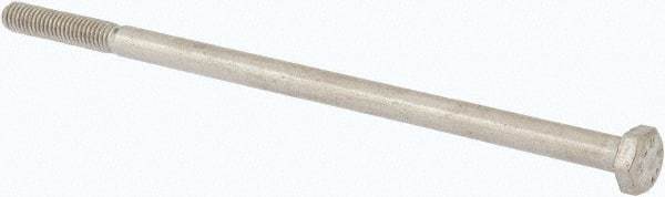 Value Collection - M6x1.00mm Metric Coarse, 130mm Length Under Head Hex Head Cap Screw - Partially Threaded, Grade 316 & Austenitic A4 Stainless Steel, Uncoated, 10mm Hex - Americas Industrial Supply