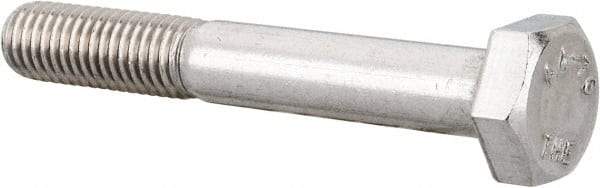 Value Collection - M10x1.50mm Metric Coarse, 70mm Length Under Head Hex Head Cap Screw - Partially Threaded, Grade 316 & Austenitic A4 Stainless Steel, Uncoated, 17mm Hex - Americas Industrial Supply