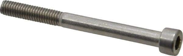 Value Collection - M6x1.00 Metric Coarse Hex Socket Drive, Socket Cap Screw - Grade 18-8 & Austenitic A2 Stainless Steel, Uncoated, Partially Threaded, 65mm Length Under Head - Americas Industrial Supply