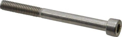 Value Collection - M6x1.00 Metric Coarse Hex Socket Drive, Socket Cap Screw - Grade 18-8 & Austenitic A2 Stainless Steel, Uncoated, Partially Threaded, 65mm Length Under Head - Americas Industrial Supply