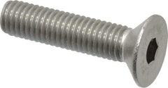 Value Collection - M8x1.25 Metric Coarse Hex Socket Drive, 90° Flat Screw - Grade 18-8 & Austenitic A2 Stainless Steel, Partially Threaded, 35mm OAL - Americas Industrial Supply
