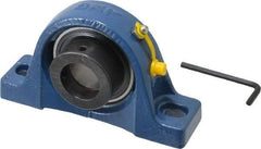 SKF - 1-1/4" ID, Ball Bearing Pillow Block - 1-1/4 Inch Shaft, - Americas Industrial Supply