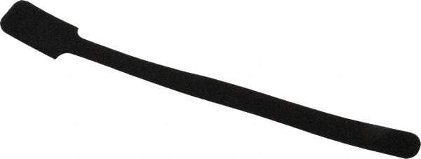 SpeedTech - 9" Long Black Nylon & Polyethylene Mountable Cable Tie - 40 Lb Tensile Strength, 2" Max Bundle Diam - Americas Industrial Supply