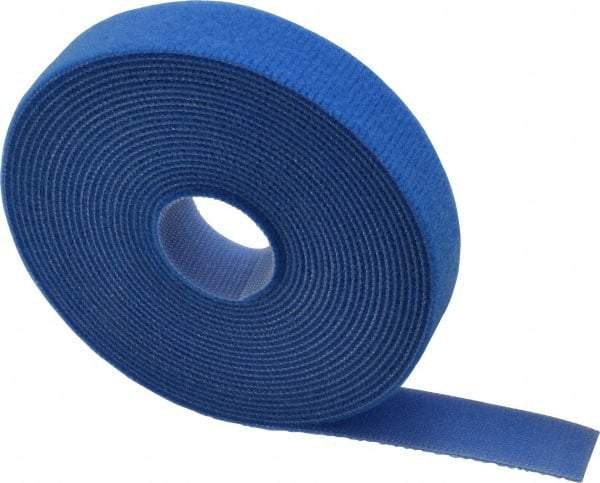 SpeedTech - 15' Long Blue Nylon & Polyethylene Hook & Loop Strap - 50 Lb Tensile Strength - Americas Industrial Supply