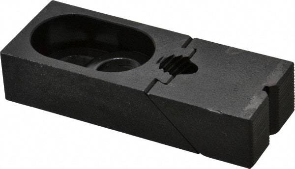 TE-CO - 3-7/8" OAL x 1-1/2" Overall Width, Standard Grip Nose, Steel Manual Edge Clamp - Black Oxide Coating, 7/8" High, 5/8" Socket Cap Screw Slot, 1-1/4" Travel - Americas Industrial Supply