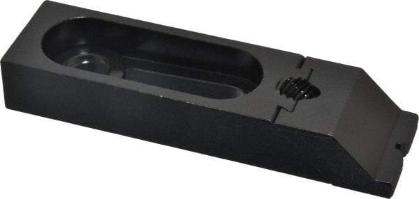 TE-CO - 5-5/16" OAL x 1-1/2" Overall Width, Low Grip Nose, Steel Manual Edge Clamp - Black Oxide Coating, 7/8" High, 5/8" Socket Cap Screw Slot, 2" Travel - Americas Industrial Supply