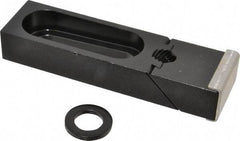 TE-CO - 5-5/16" OAL x 1-1/2" Overall Width, Standard Grip Nose, Steel Manual Edge Clamp - Black Oxide Coating, 7/8" High, 5/8" Socket Cap Screw Slot, 2" Travel - Americas Industrial Supply