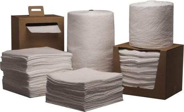 PRO-SAFE - 21 Gal Capacity per Package, Oil Only Pad - 19" Long x 15" Wide, Polypropylene - Americas Industrial Supply