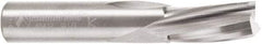 Amana Tool - 1/2" Cutting Diam x 1" Length of Cut, 3 Flute, Downcut Spiral Router Bit - Uncoated, Right Hand Cut, Solid Carbide, 3" OAL x 1/2" Shank Diam, 20° Helix Angle - Americas Industrial Supply