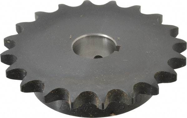 Browning - 20 Teeth, 5/8" Chain Pitch, Chain Size 50, Finished Bore Sprocket - 1" Bore Diam, 4" Pitch Diam, 4.32" Outside Diam - Americas Industrial Supply