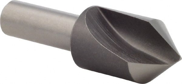 Precision Twist Drill - 5/8" Head Diam, 3/8" Shank Diam, 1 Flute 82° High Speed Steel Countersink - Americas Industrial Supply