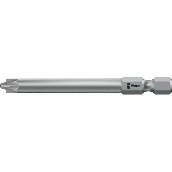 Wera - #2 Reversible Pozidriv/Slotted Screwdriver Bit - 2-3/4" OAL - Americas Industrial Supply