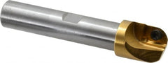 Superbee - 0.437, 1 Inch Cutter Diameter, 1 Style EM19 Insert, 3/4 Inch Shank Diameter, Indexable Convex Radius Cutter - 4.5 Inch Overall Length - Americas Industrial Supply