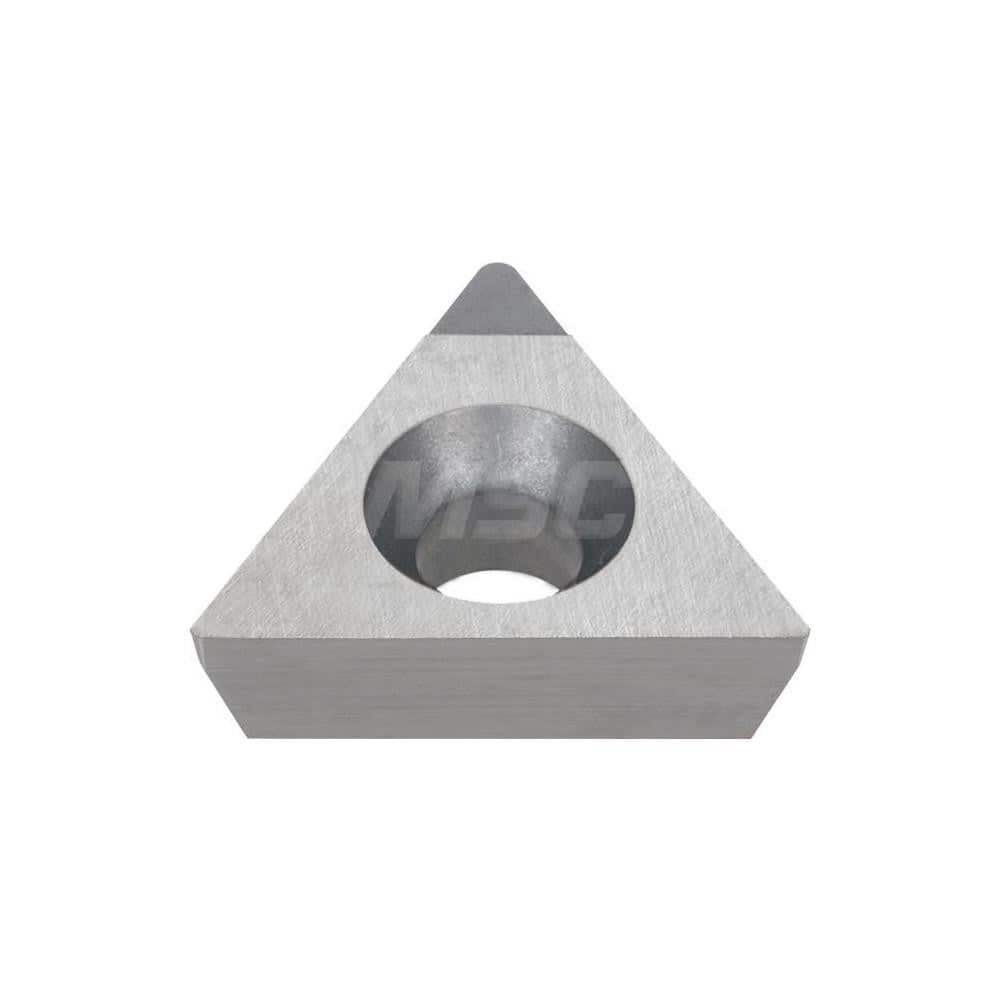 Turning Insert: TPGA321DIA DX140, Polycrystalline Diamond Uncoated Finish, Neutral, 3/8″ Inscribed Circle, 0.0160″ Corner Radius, 60.0 ° N/A Triangle, Series TPGA