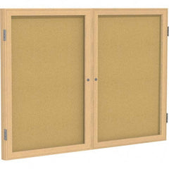Ghent - Cork Bulletin Boards Style: Enclosed Cork Bulletin Boards Color: Natural Cork - Americas Industrial Supply