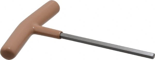 Paramount - 6mm Hex, T-Handle Cushion Grip, Hex Key - 6" OAL, Steel, Metric System of Measurement - Americas Industrial Supply