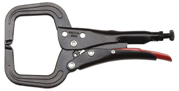 Proto - 6-11/16" OAL C-Clamp Locking Pliers - 5/16" Jaw Width, 1-61/64" Jaw Depth, 2-23/64" Jaw Opening, Standard Handle - Americas Industrial Supply