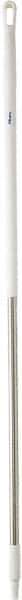 Vikan - 59 x 1-1/4" Aluminum Squeegee Handle - European Threaded Connection, White - Americas Industrial Supply