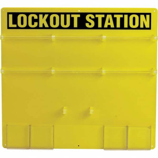 Brady - Empty Acrylic Padlock Station - Americas Industrial Supply