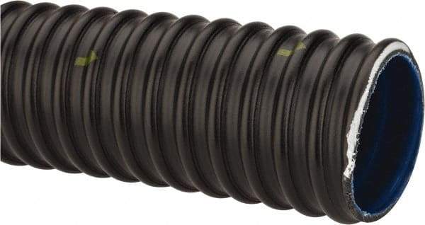 Continental ContiTech - 2" ID x 2.46" OD, 40 Max psi, 29 In. Hg, Dry Material Handling & Transfer Hose - Urethane, -40 to 158°F, 2-1/2" Bend Radius, 100' Coil Length, Black - Americas Industrial Supply