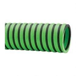 Continental ContiTech - -20 to 180°F, 2 Inch Inside x 2.4 Inch Outside Diameter, Thermoplastic Liquid Suction and Discharge Hose - Green and Black, 100 Ft. Long, 29 Vacuum Rating, 50 psi Working and 150 psi Brust Pressure - Americas Industrial Supply