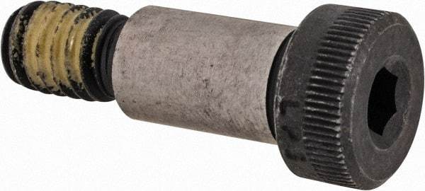 Value Collection - 3/8" Shoulder Diam x 5/8" Shoulder Length, 5/16-18 UNC, Hex Socket Shoulder Screw - 4140 Alloy Steel with Nylon Locking Patch, 1/4" Head Height x 9/16" Head Diam - Americas Industrial Supply