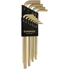 Bondhus - Hex Key Sets Tool Type: Hex Handle Type: L-Key Long Arm - Americas Industrial Supply