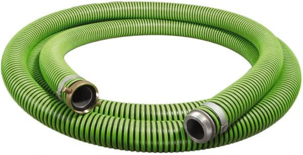 Alliance Hose & Rubber - -40 to 180°F, 1-1/4" Inside x 1.53" Outside Diam, Thermoplastic Rubber with Polyethylene Helix Liquid Suction & Discharge Hose - Green & Black, 20' Long, 29 Vacuum Rating, 50 psi Working & 150 psi Brust Pressure - Americas Industrial Supply