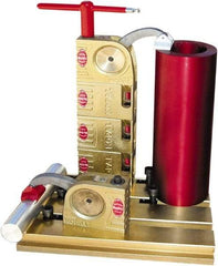 Mitee-Bite - 59 Lb-Ft Holding Capacity, 5-1/2" Max Opening Capacity, 3,500 Lb Clamping Pressure, Manual Hold Down Clamp - 2-3/8" Arm Length, 4-1/4" Clamp Length, 1-9/16" Clamp Width, 3-1/2" Clamp Height, T-Slot Mount, Steel - Americas Industrial Supply