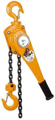 Value Collection - 3,000 Lb Lifting Capacity, 10' Lift Height, Short Handle Lever Hoist - Made from Chain, 1 Chain - Americas Industrial Supply