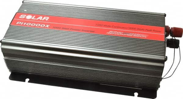 Value Collection - 2 Connection, 12 VDC Input, 110 VAC Output, 2,000 Peak Wattage, Power Inverter - 1,000 Watt Continuous Output Power - Americas Industrial Supply