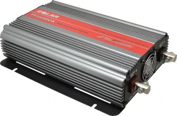 Value Collection - 3 Connection, 12 VDC Input, 110 VAC Output, 3,000 Peak Wattage, Power Inverter - 1,500 Watt Continuous Output Power - Americas Industrial Supply