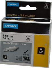Dymo - 60" Long, White Heat Shrinkable Polyolefin Heat Shrink Tubing - For RhinoPRO 3000 - Americas Industrial Supply