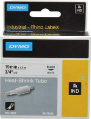 Dymo - 60" Long, White Heat Shrinkable Polyolefin Heat Shrink Tubing - For RhinoPRO 3000 - Americas Industrial Supply