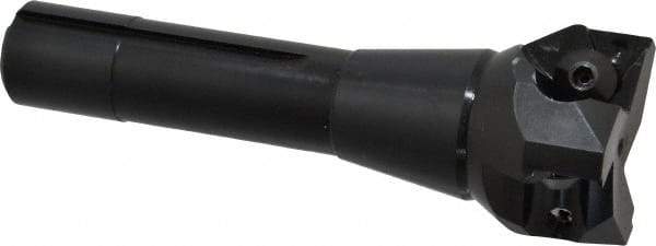 Value Collection - 2" Cut Diam, 0.656" Max Depth of Cut, 5-37/64" OAL, Indexable Square Shoulder End Mill - TPC 32..., TPG 32., TPU 32. Inserts, R8 - Americas Industrial Supply