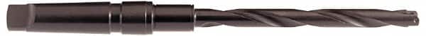 Allied Machine and Engineering - Series Y, 9.5 to 11mm Diam, 2MT Taper Shank, Helical Flute Spade Drill - 111.1mm Max Depth, 167.4mm Body Length, 239.7mm OAL, Extended Length, Through Coolant - Americas Industrial Supply