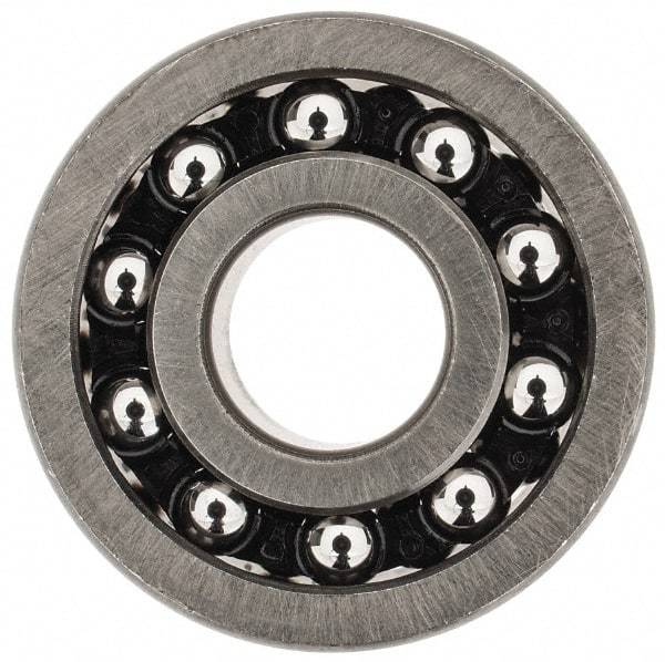 SKF - 8mm Bore Diam, 22mm OD, Open Self Aligning Radial Ball Bearing - 7mm Wide, 2 Rows, Round Bore, 126 Lb Static Capacity, 596 Lb Dynamic Capacity - Americas Industrial Supply