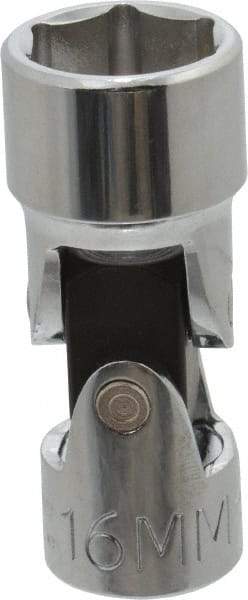 Proto - 3/8" Drive, Standard Hand Socket - 6 Points, 2" OAL, Alloy Steel, Chrome Finish - Americas Industrial Supply