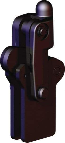 De-Sta-Co - 1,574 Lb Holding Capacity, Vertical Handle, Manual Hold Down Toggle Clamp - 200° Bar Opening, Weldable Base, Oxide Finish, Forged Alloy Steel - Americas Industrial Supply
