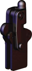 De-Sta-Co - 1,574 Lb Holding Capacity, Vertical Handle, Manual Hold Down Toggle Clamp - 200° Bar Opening, Weldable Base, Oxide Finish, Forged Alloy Steel - Americas Industrial Supply