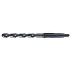 1-1/8 RHS / RHC HSS 118 Degree Radial Point General Purpose Taper Shank Drill - Steam Oxide - Exact Industrial Supply