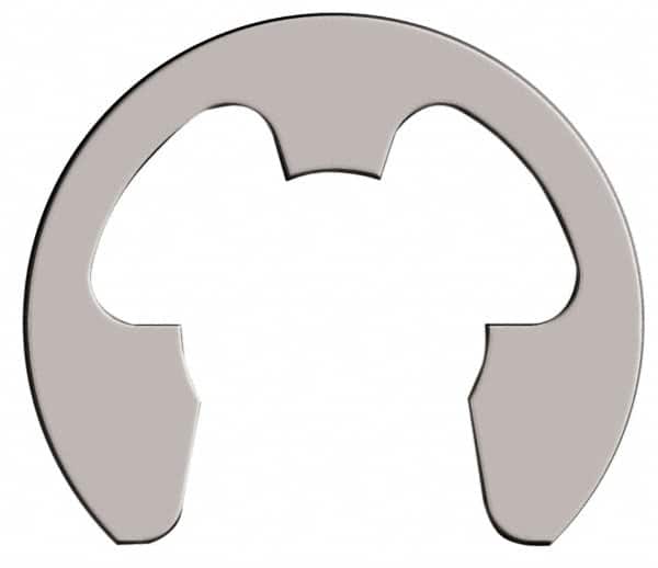 Rotor Clip - 31.24mm Groove Diam, 1-3/8" Shaft Diam, Passivated Stainless Steel, E Style External Retaining Rings - 0.068" Groove Width, 0.072" Groove Depth, 0.062" Ring Thickness, Grade 15-7 Grade 632 - Americas Industrial Supply